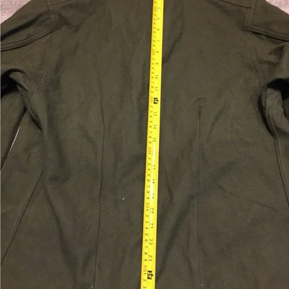 US Army OG-108 Olive Green Heavy Wool Field Shirt Jacket 1950s Vintage Medium
